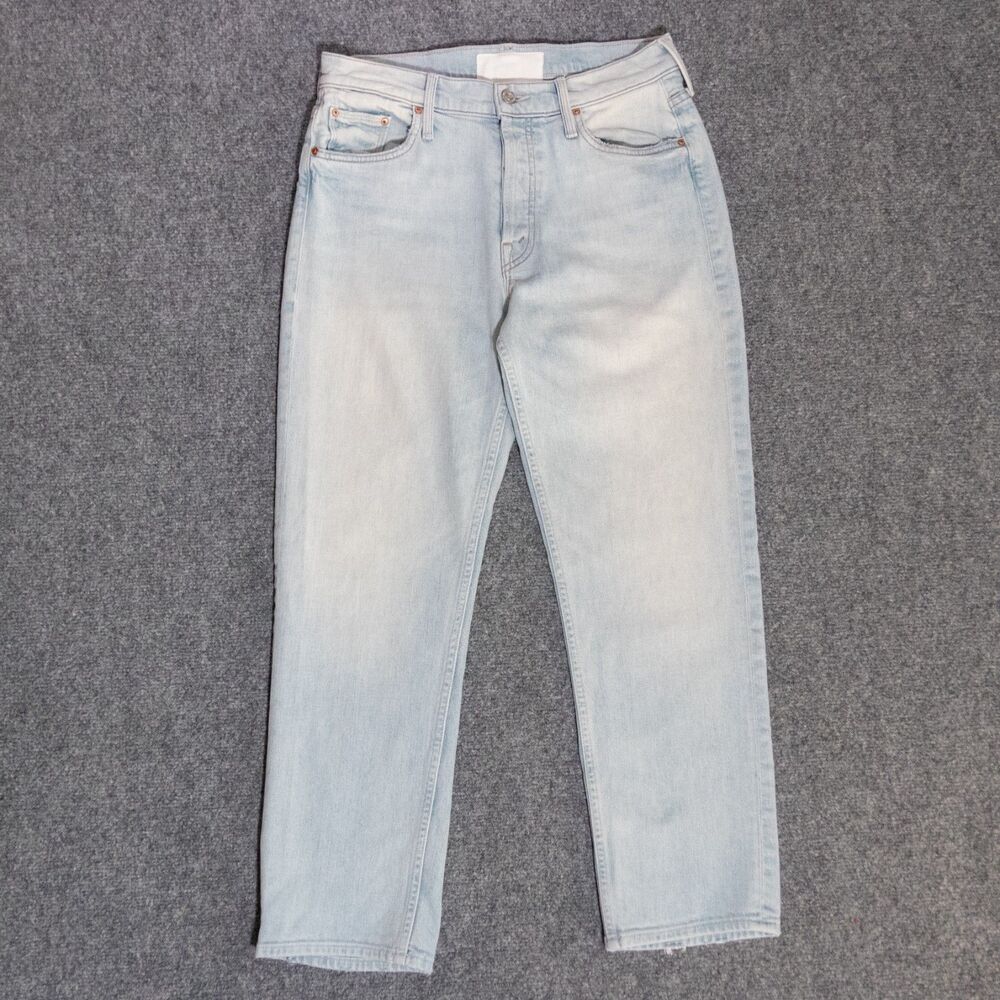 Mother Superior The Tomcat Hella Hot Blue Straight Leg Jeans Women's 28x26 USA